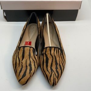 Alfani Womens Poee Leather Tiger Print Loafers Multi